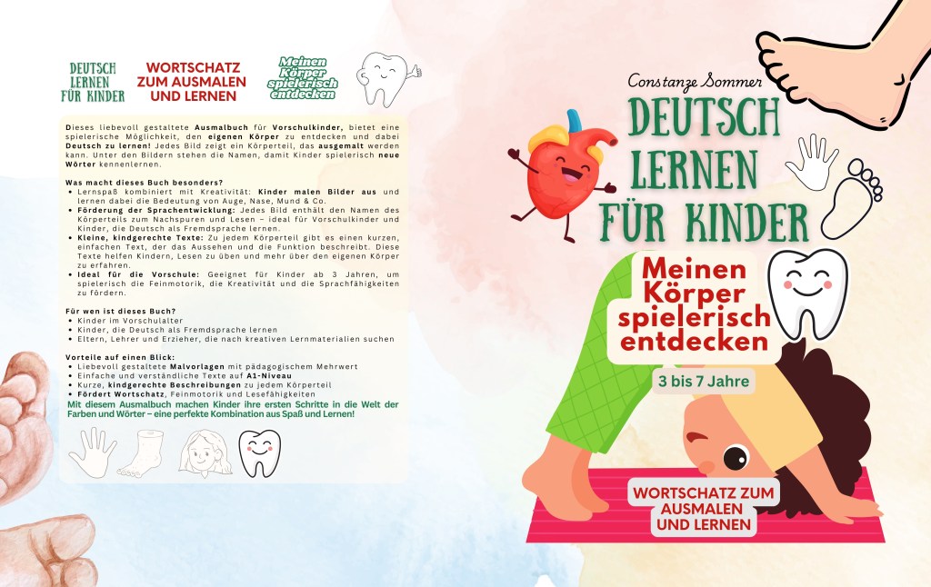 Spaß beim Deutsch lernen: Malbuch für&nbsp;Kinder